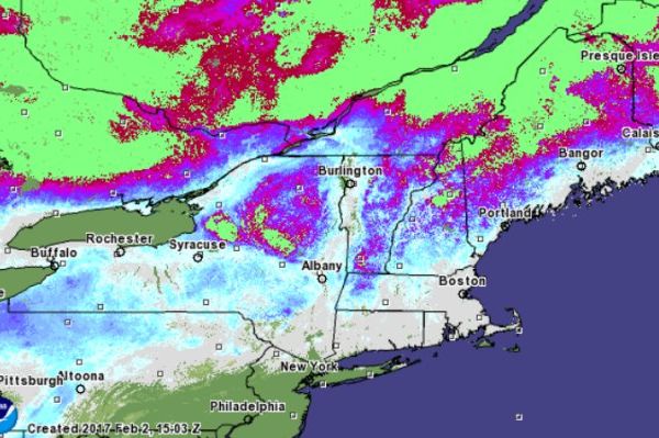 Head north to see snow on the ground